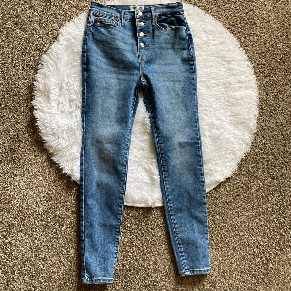 Denizen by Levi's Ultra High Rise Ankle Jegging Jeans Button Fly Womens‎ Size 5